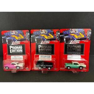 Johnny Lightning Pomo Edition 1965 Dodge A-100 Bad To The Bone 56’ Chevy (2)